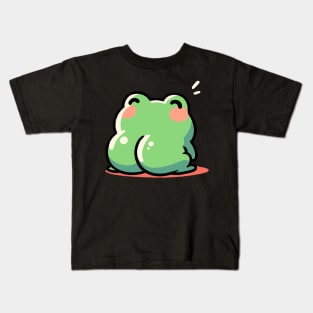 Kawaii frog butt Kids T-Shirt